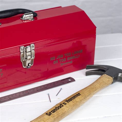 personalised metal tool box|unique tool box.